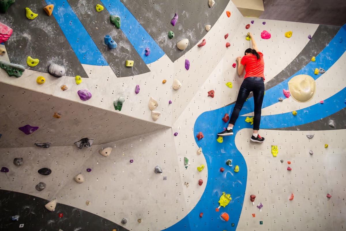 Parcours d'escalade en intérieur